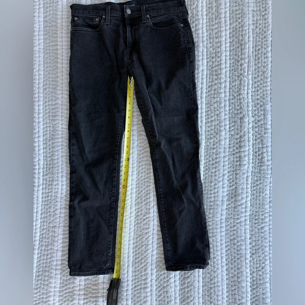Mens J. Crew Men's Blavk Denim Slim Jeans, 32x30